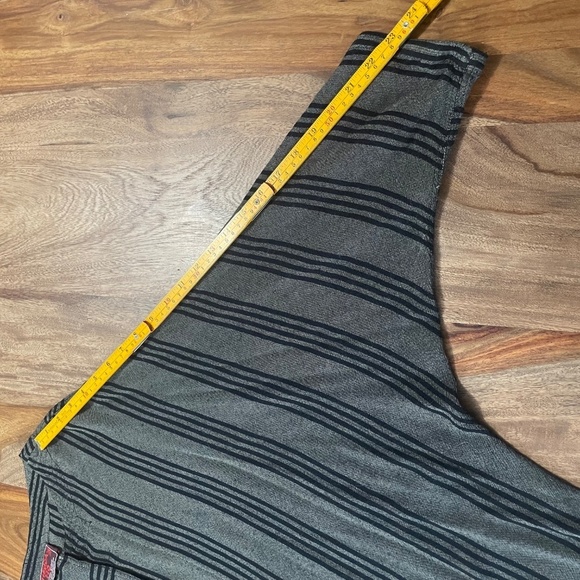 Tienda Ho 11 Top Black Vertical Stripes 3/4 Dolman Sleeve Button Front Free Size - Picture 14 of 14